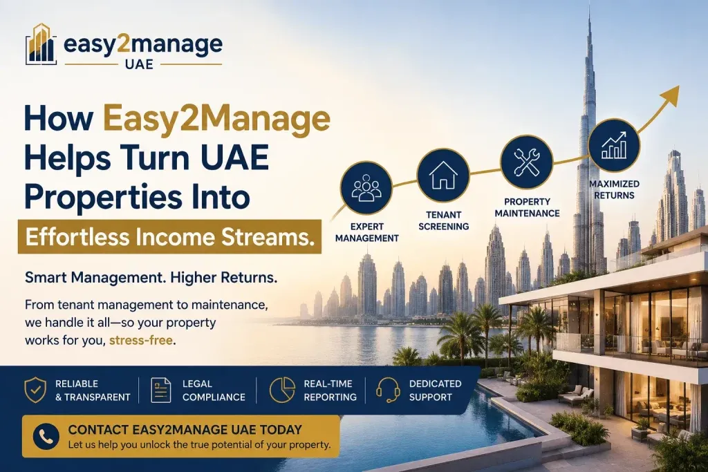 How Easy2Manage Helps Turn UAE Properties Into Effortless Income Streams